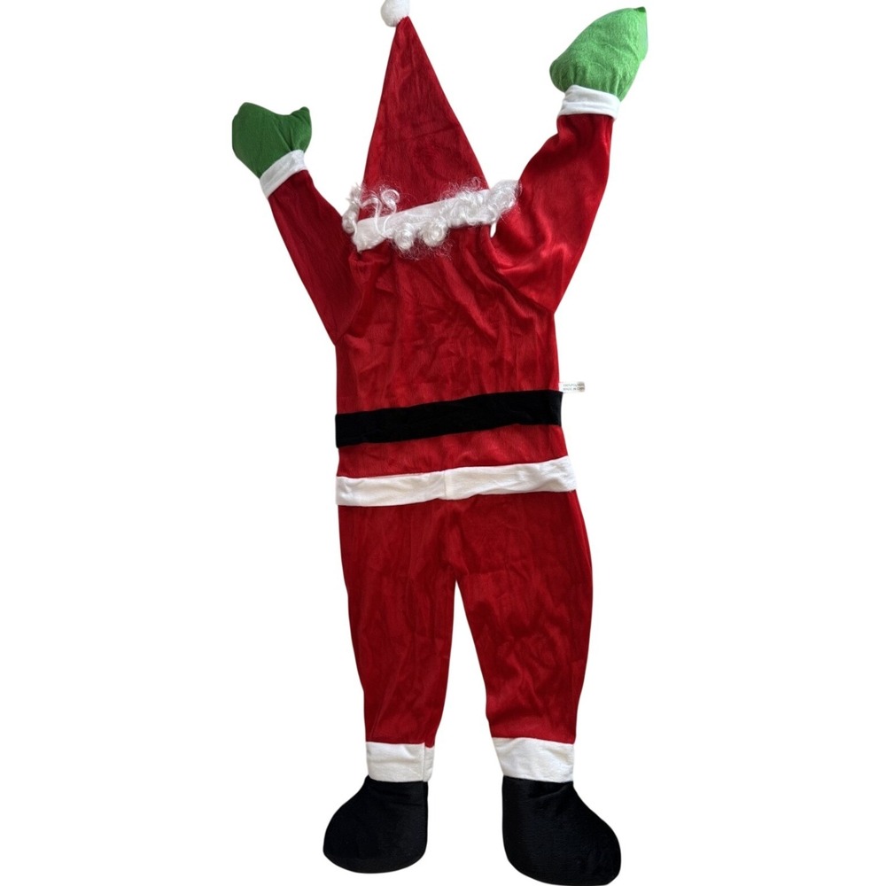 Hanging Santa Claus Christmas Decoration Outdoor Indoor Climbing Plush 43 Inch - Picture 2 of 4
